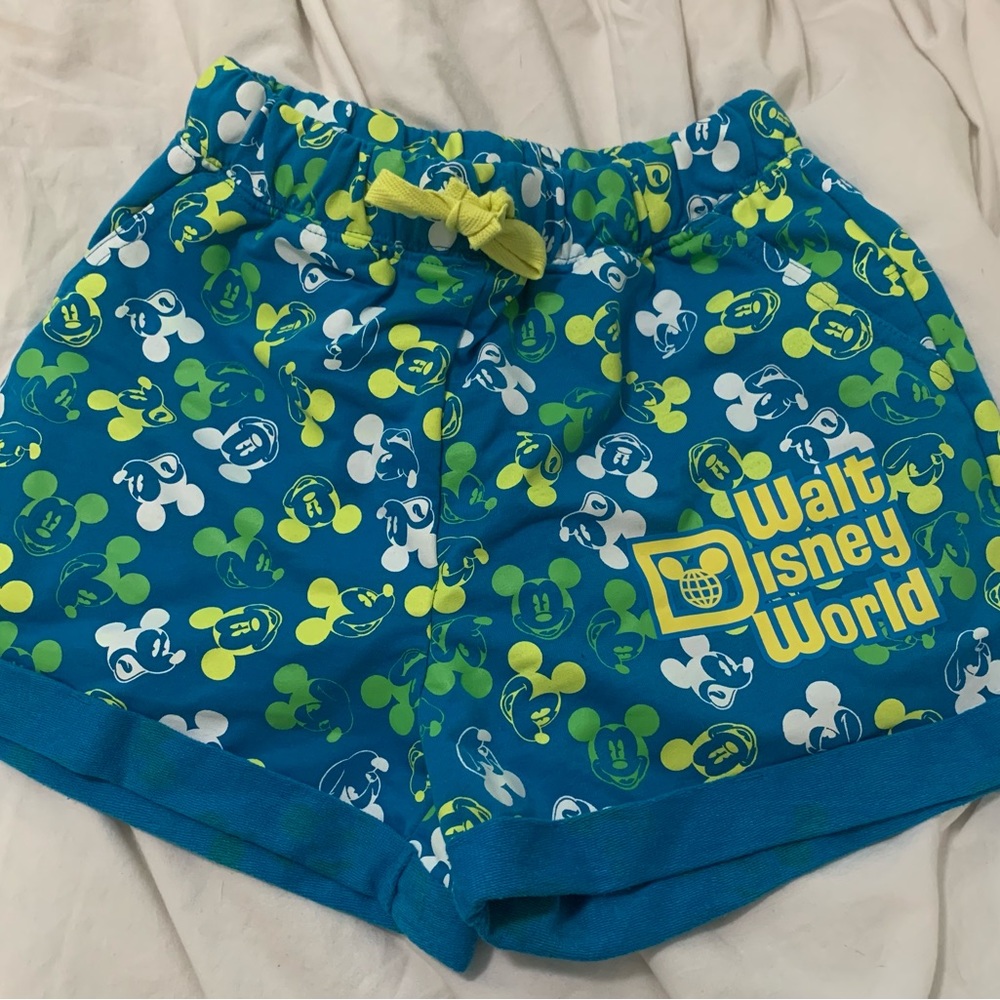 Walt Disney World Mickey Mouse Neon Lounge Sleep Shorts
